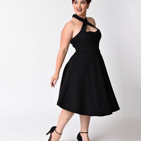 Unique Vintage Rita Dress in Black - Picture 5 of 6